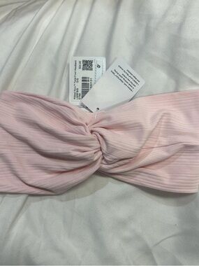 Women's Twisted Ribbed Headband - Light Pink